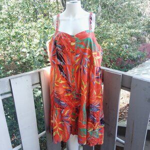 BeachLunchLounge Tropical Orange Sun Dress